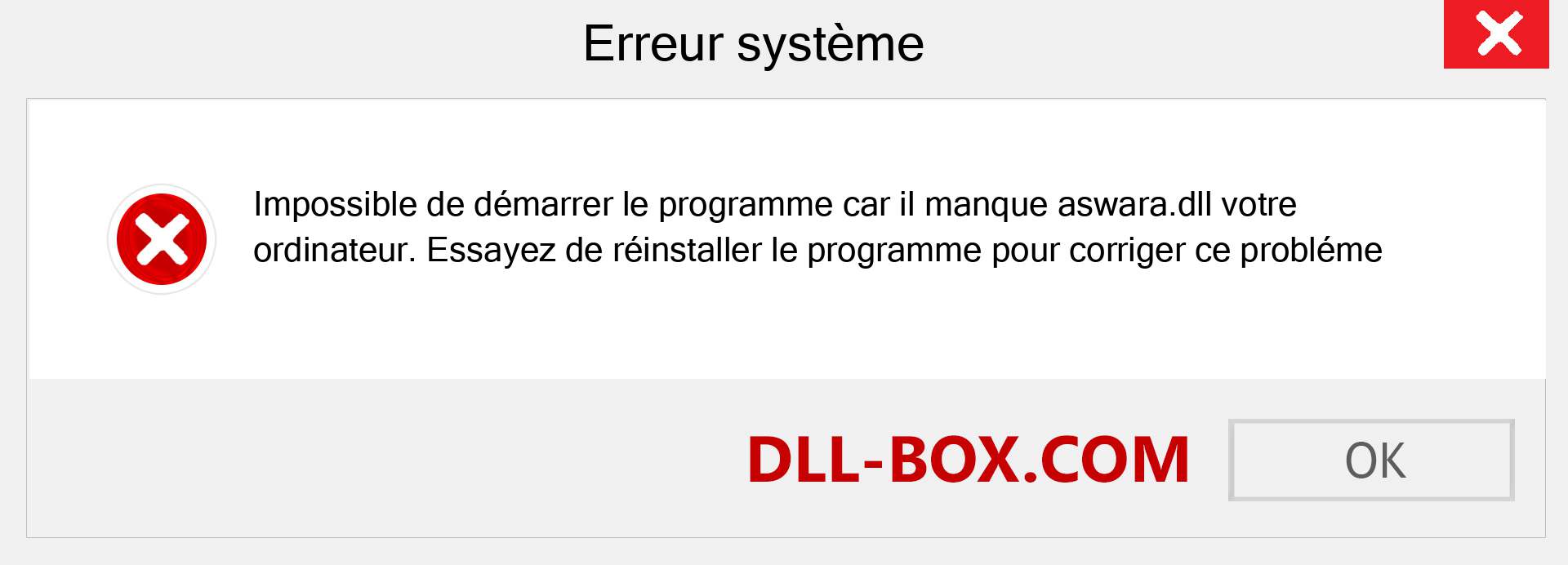 Le fichier aswara.dll est manquant ?. Télécharger pour Windows 7, 8, 10 - Correction de l'erreur manquante aswara dll sur Windows, photos, images